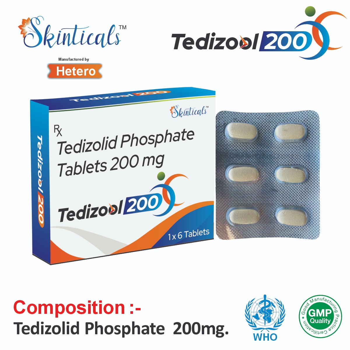Tedizolid 200mg Tablet PCD Franchise Opportunity India